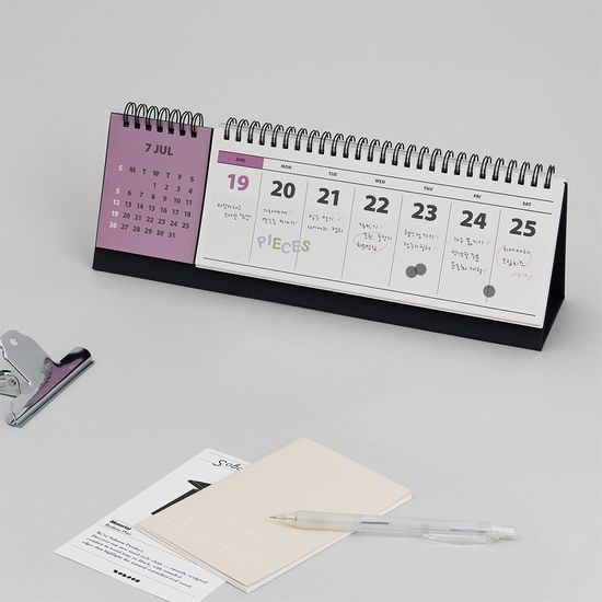 2026 라이프앤피시스 메모 위클리 탁상 달력 (가로형)