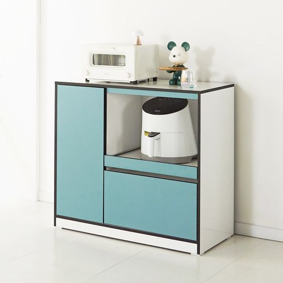 데바 900 렌지대 밥솥 주방 오픈형 수납장