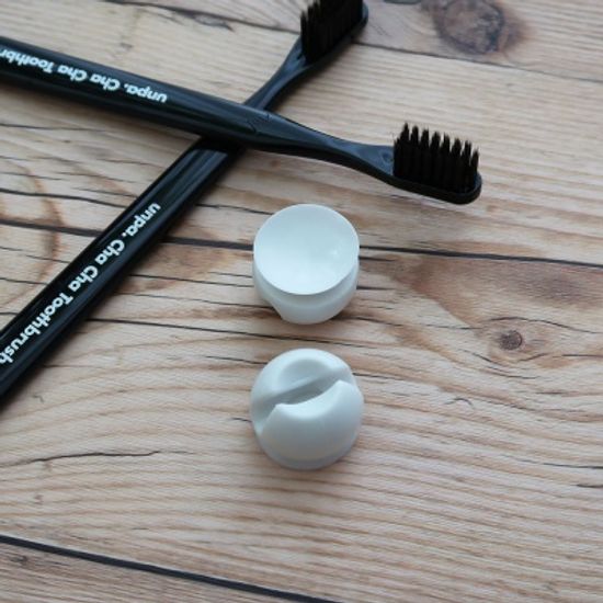 화이트 흡착식 칫솔홀더 2p