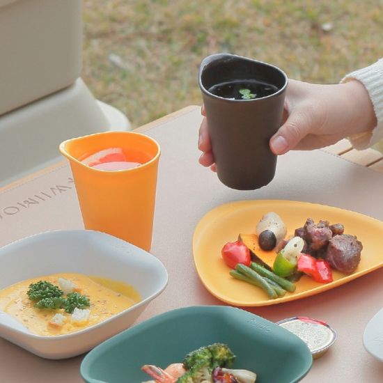 [엠지엠씨] 플루딕 감성 캠핑 피크닉 컵 세트 4P