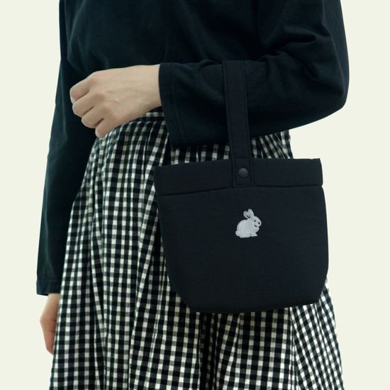 Airy Mini Totebag - 해피블랙래빗
