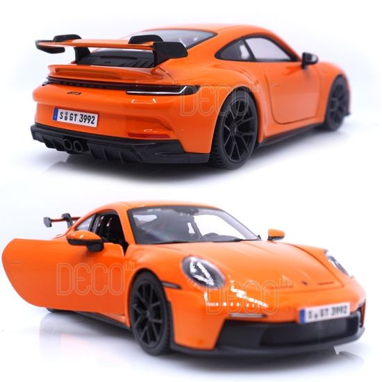 1:24 브라고 포르쉐 911 GT3 오렌지 미니카 
