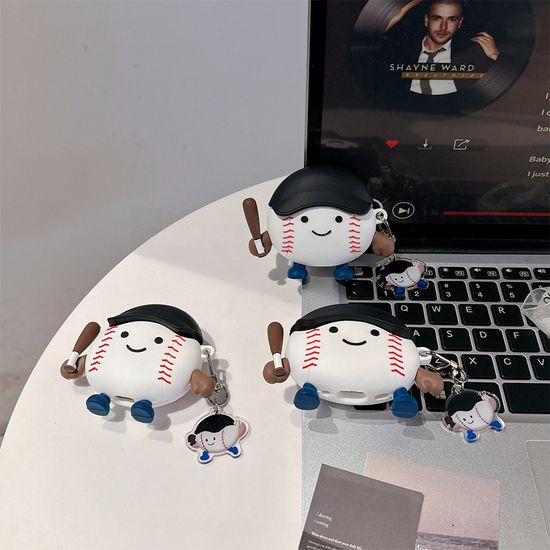 에어팟 4 3 2 1 세대 프로 야구공 캐릭터 키링 케이스