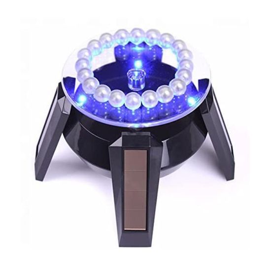 태양열 LED 360도 회전 디스플레이 진열대
