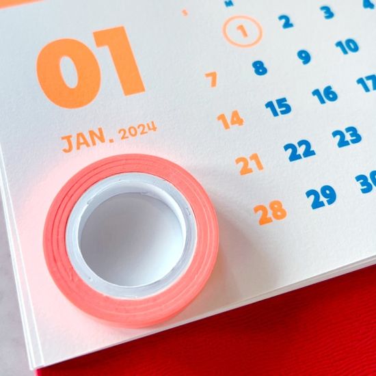 형광 마스킹 테이프 5mm x 10m 5종