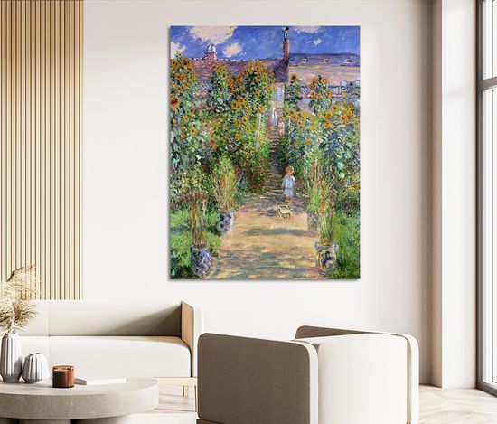 클로드 모네 아이 해바라기 그림 명화 거실 인테리어