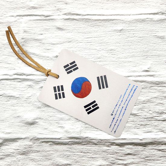 김구 서명문 태극기 엽서+볼펜+책갈피세트