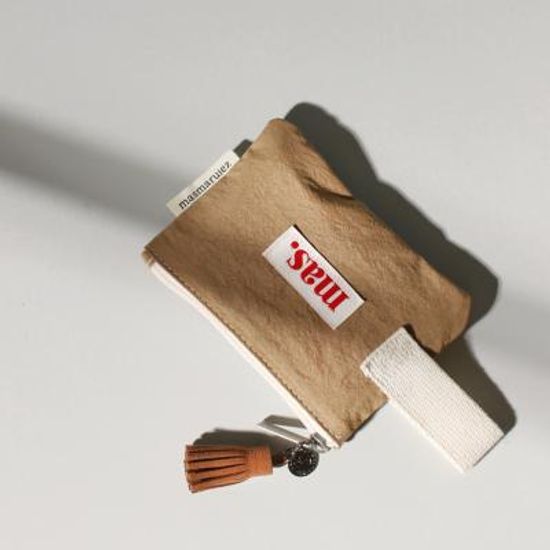 Mini strap pouch _ solid brown