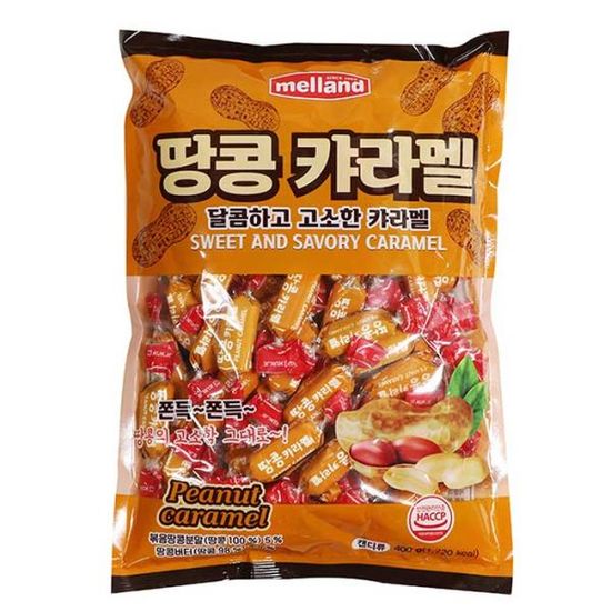 melland 달콤 고소한 땅콩 캬라멜 400g 5개 CH2048945