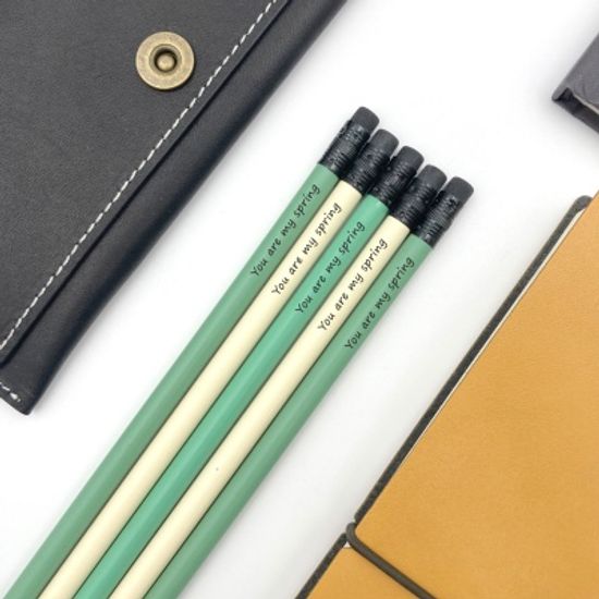 나미브 원목연필 5본입 세트(Avocado+Ivory)