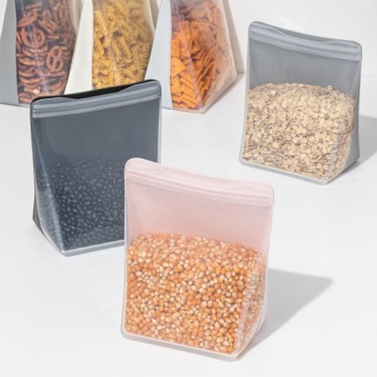 미국 더블유앤피 실리콘 스탠딩 지퍼백 (M) 1100ml 