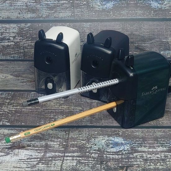 파버카스텔 강철 회전날+외날 장착 심조절 연필깎이