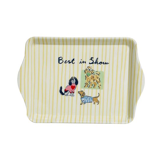 베스트인쇼 강아지 멜라민 쟁반 (소)