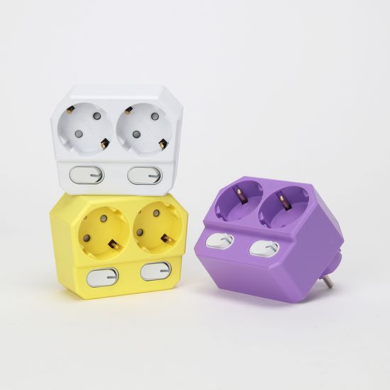 더좋은 회전형 멀티탭 2구 개별 스위치 콘센트