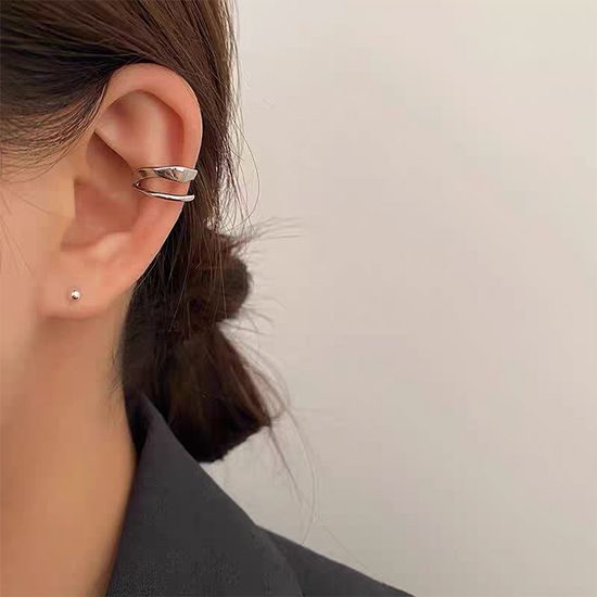 언밸런스 이어커프 클립 귀걸이 레이어드 귀찌 이어링