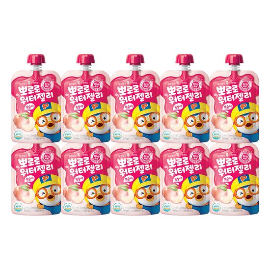 팔도 뽀로로 워터젤리 복숭아 120ml 10팩