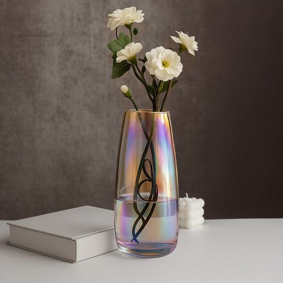 레토 4가지 색상 플랜테리어 유리 화병 꽃병 LIA-V01