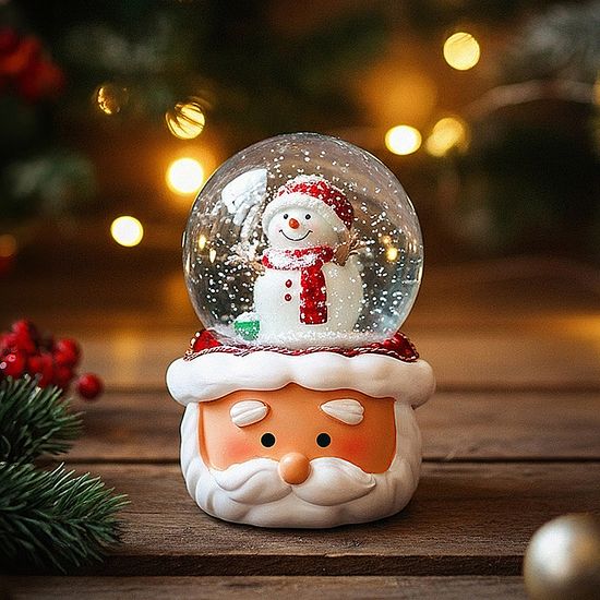  크리스마스 산타 스노우볼 무드등 LCM-SG04