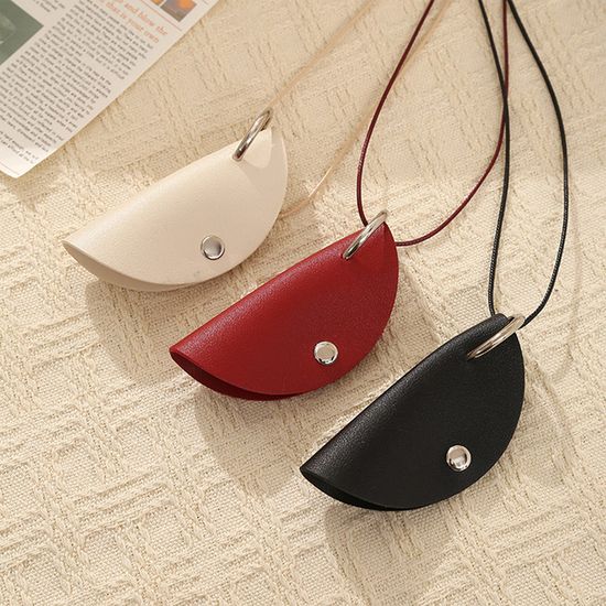 가죽 안경 파우치 목걸이형 선글라스 케이스 스트랩