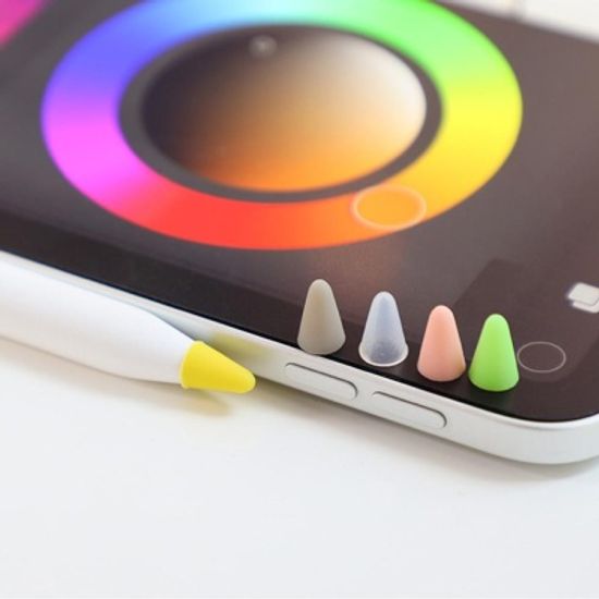 애플펜슬 레인보우 8종 펜촉 보호 캡/팁 실리콘 커버