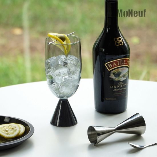 모네프 투톤 컬러 글라스 하이볼잔