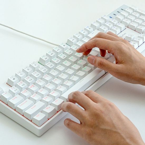 에이투 LED 게이밍 기계식 키보드 AG0302 USB 적축 