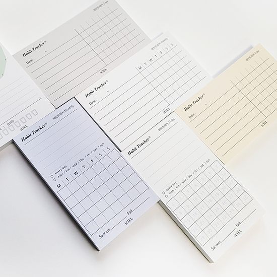 해빗 트래커 메모지 루틴8종