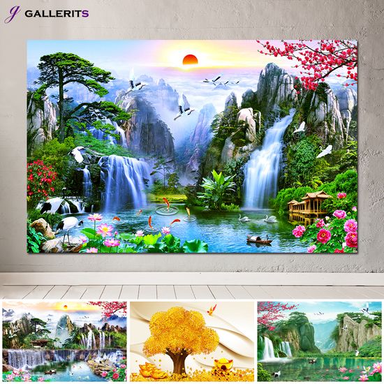 운수대통 돈들어오는그림 풍수 인테리어 액자 특대