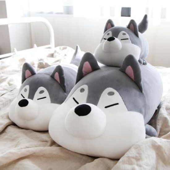 [모찌타운] 허스키 강아지 애착인형 말랑모찌인형 S