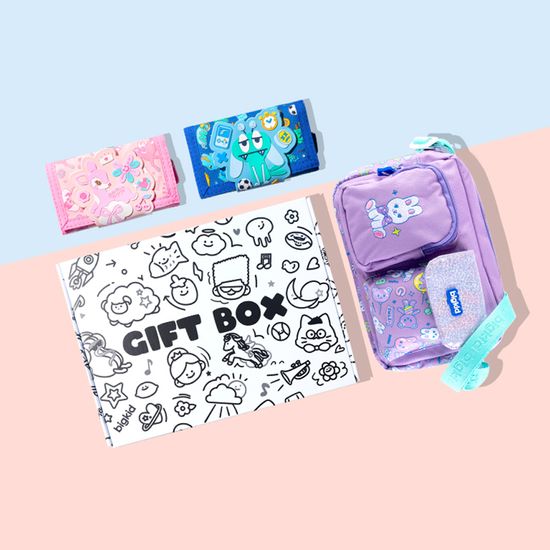 빅키드 투 포켓 크로스백 & 3단 지갑 선물세트