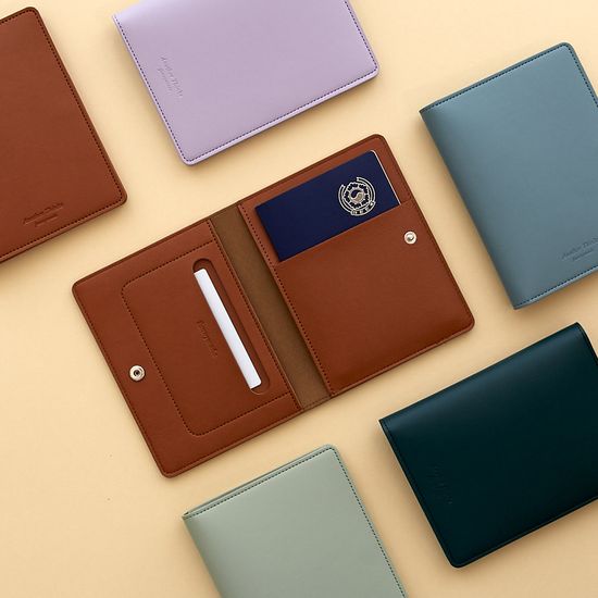 RFID차단 안티스키밍 가죽 여권지갑 [여권3개수납]