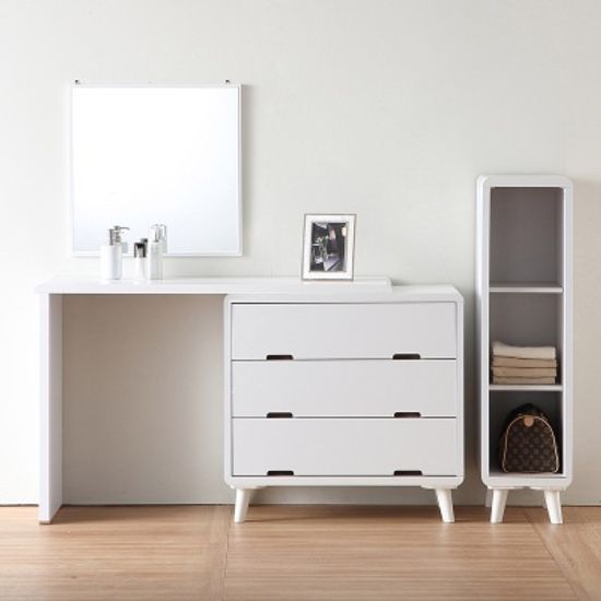 넬리 심플 수납 확장형 화장대 800 A형 (착불)