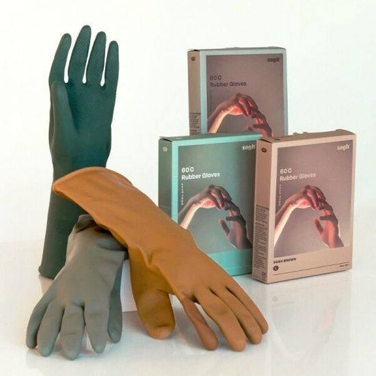 온수가능 두꺼운 고무장갑 2colors