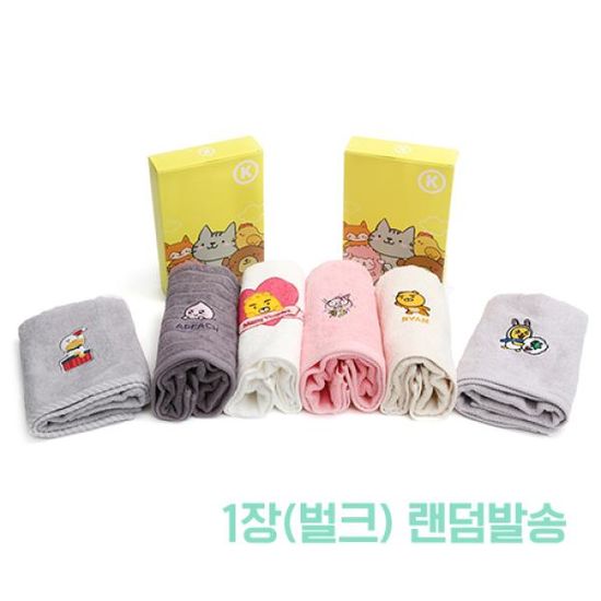 무한타올 40수 카*오 캐릭터수건 1장 (벌크 랜덤발송)