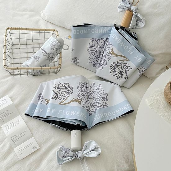 헬로스 플라워 자외선 차단 미니 자동 양우산