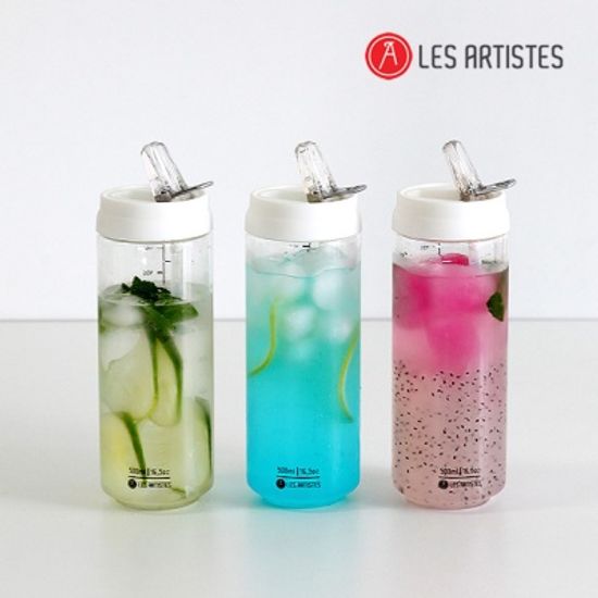 프랑스 레자티스트 클리어 캔잇 트라이탄 빨대텀블러