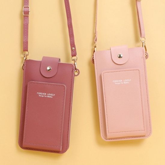 터치 스크린 휴대폰 가방 카드 지갑 크로스 미니 백
