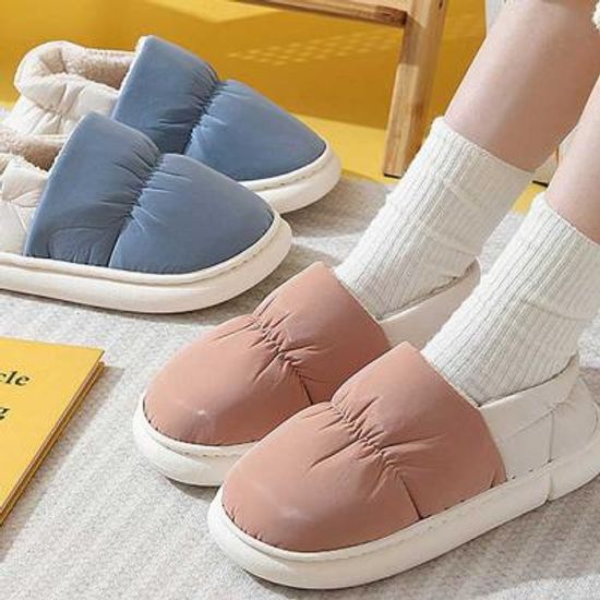 Winter 남여 투톤패딩 털실내화 5color CH1923197