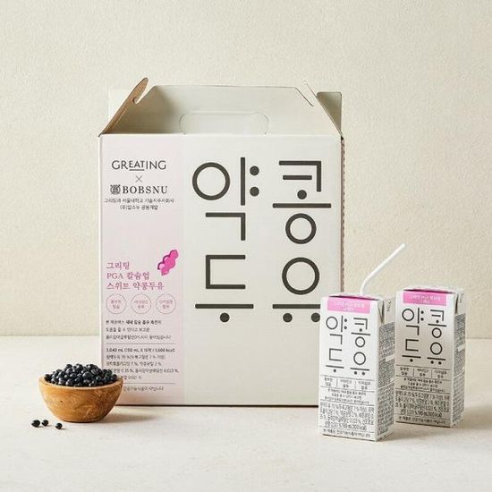 [1+1] [밥스누] 약콩 두유 190ml 16팩(총 2박스,32팩)