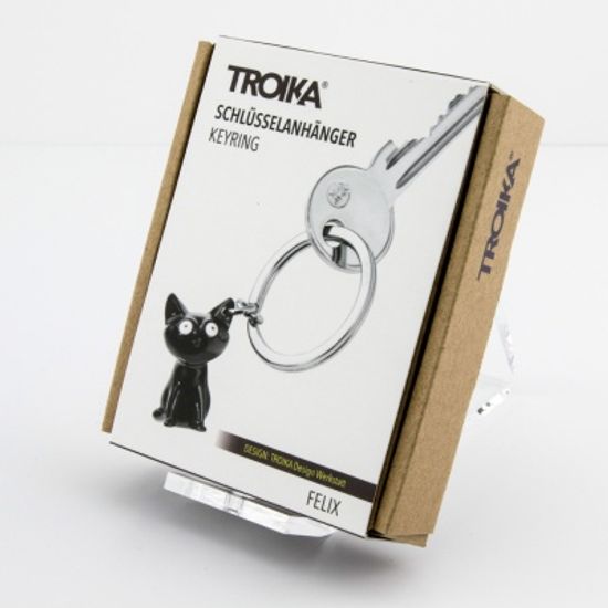 [TROIKA]  FELIX 고양이 키홀더 블랙 (KR16-22/BK)