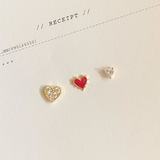 [Silver 925] 하트 귀걸이