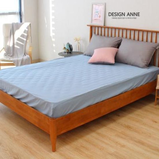 [디자인엔] 알러지케어 솔리드 매트리스커버SS-블루