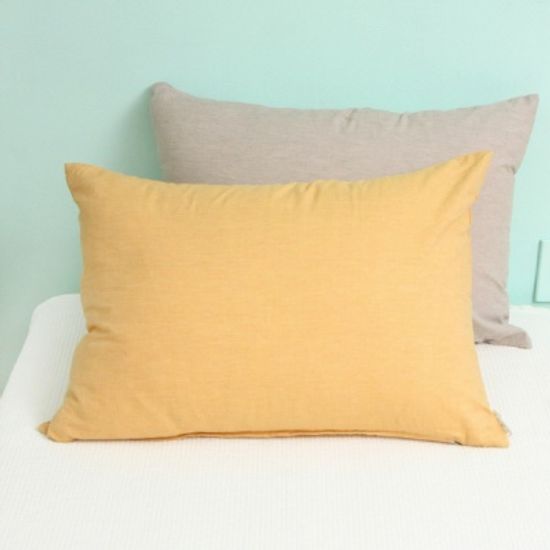 부드러운 멜란 옐로 여름이불