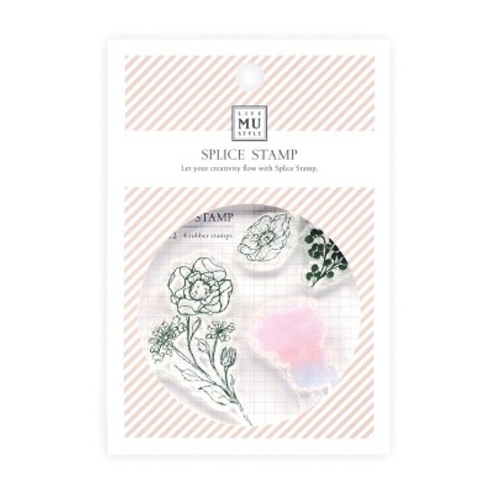 Miccudo 콜라주 클리어 스탬프 (2. Flower Set)