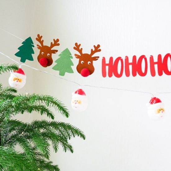 크리스마스 호호호 루돌프 가랜드