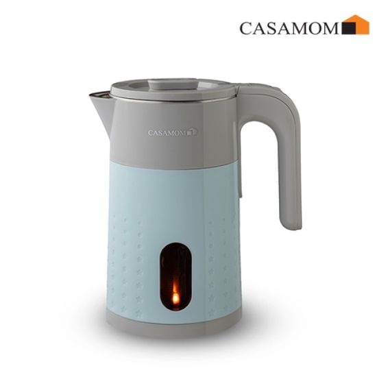 까사맘 파스텔 무선 전기 주전자 2L 하늘