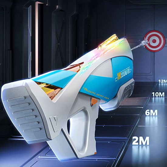 일렉트릭 페트병 led 자동 장거리 물총 고압 워터건