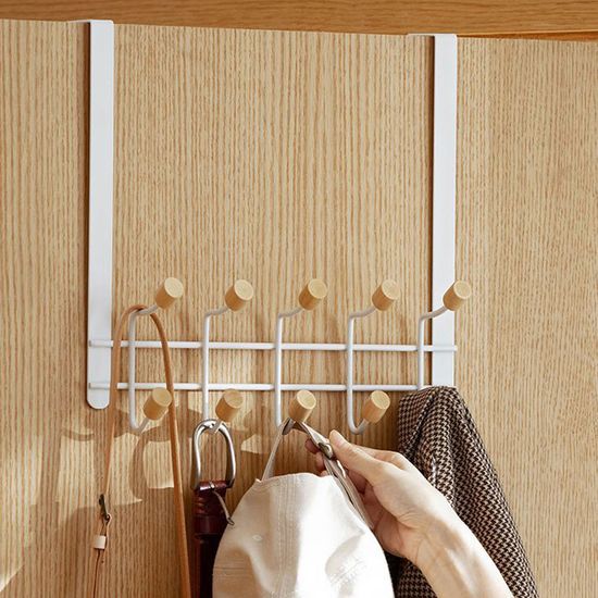 2단 도어훅 옷걸이 바지 모자 가방 벽 걸이 행거 헹거