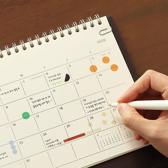 2026 애티튜드 데스크 캘린더