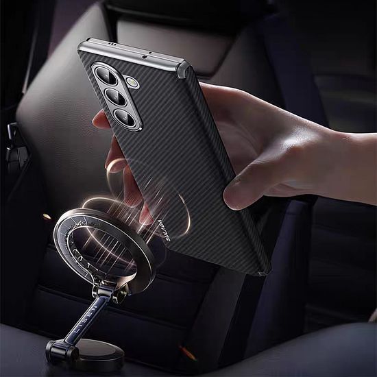 갤럭시 z폴드 7 6 5 4 마그네틱 링 카본 가죽 케이스